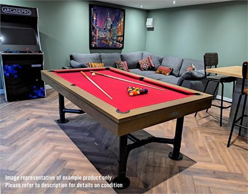 Signature McQueen Silver Mist Pool Dining Table - 7ft: Warehouse Clearance